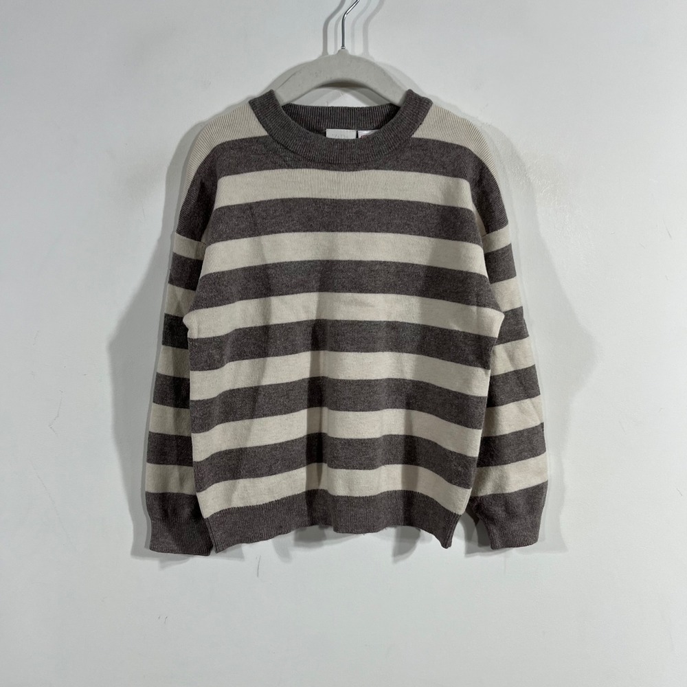 Zara Kids Fisherman Nautical Striped Crewneck Sweater Size 5 Years Coastal Boho